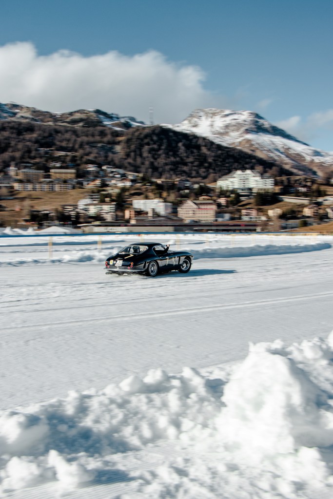 First time for me at The Ice St. Moritz! The incredible sunny weather made the colors pop on the snow. The atmosphere was glamorous and made me want to sit back and relax with a glass of champagne along the track.